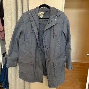 Fat Face Men's Gray Raincoat